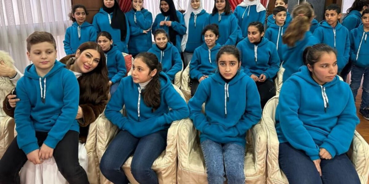 سفيرة النوايا الحسنة زينة سلامة ترسم البسمة على وجوه أطفال طرابلس
