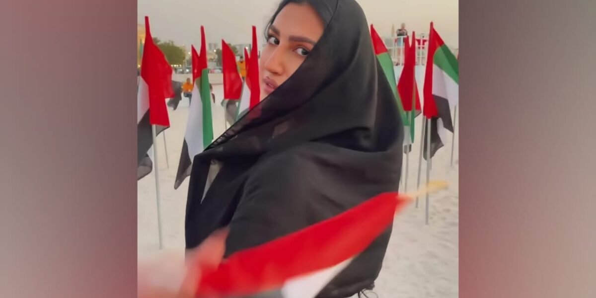 المؤثرة كارول عطية تتصدر العناوين في اليوم الوطني الإماراتي